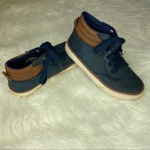 The Children’s Place Size 12 Navy Blue & Brown Shoes